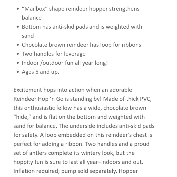 NWOB Hop N' Go Reindeer - Picture 9 of 9